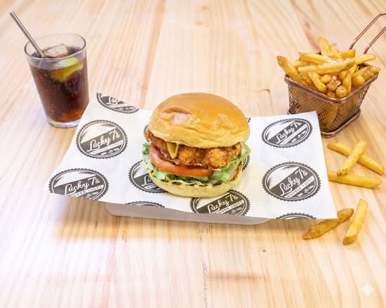 Our Panko Deluxe burger and fries